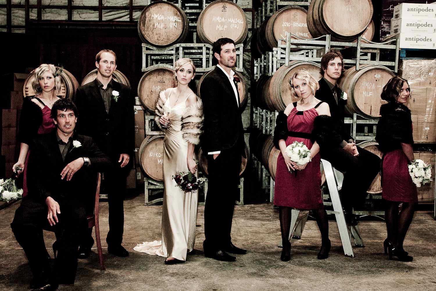Bridal-party-in-Cellar