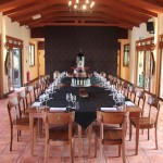Private Dining table set up